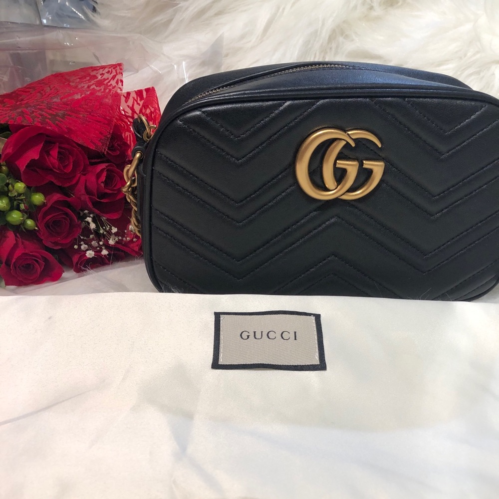 Gucci Marmont bag black 100% Authentic
